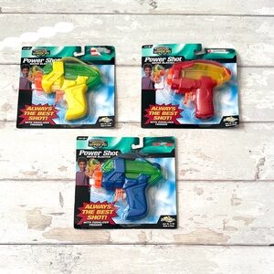 Water Guns SuperSoakers Power Shot Water Blasters Set of 3 Water Toys Kids NEW
